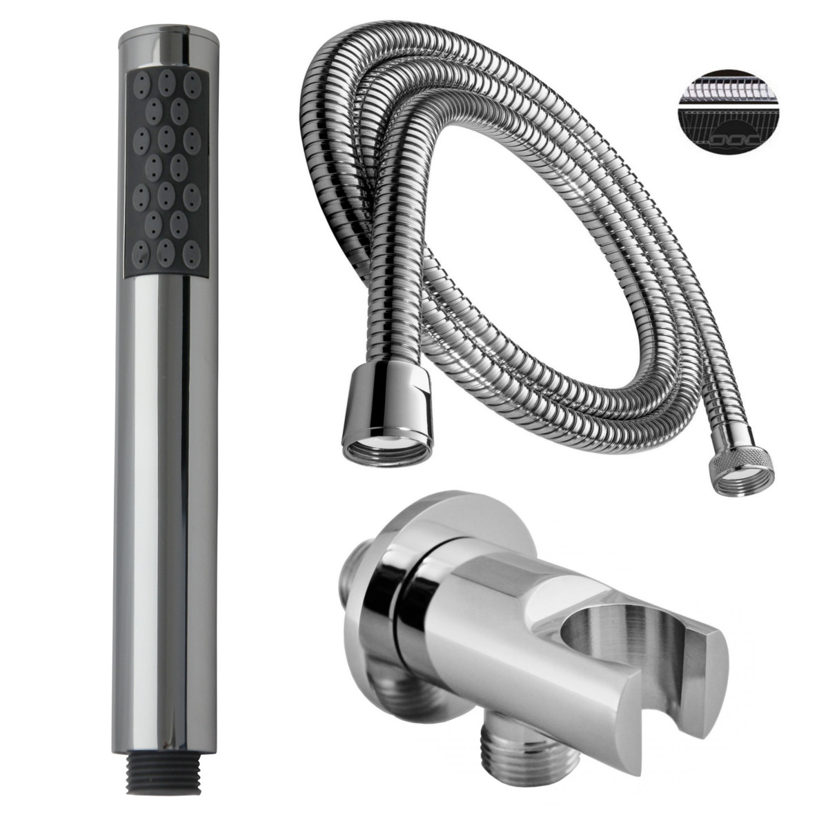 Shower heads Hand Shower Kit Brass with hose Wall connection bow
