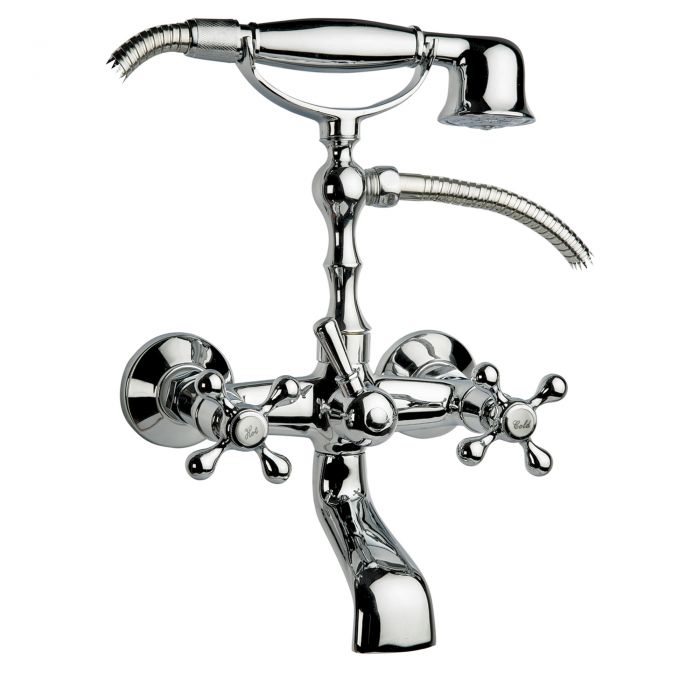 Badarmatur Nostalgie Badewannenarmatur Retro Antik Bad Wannen-Armatur