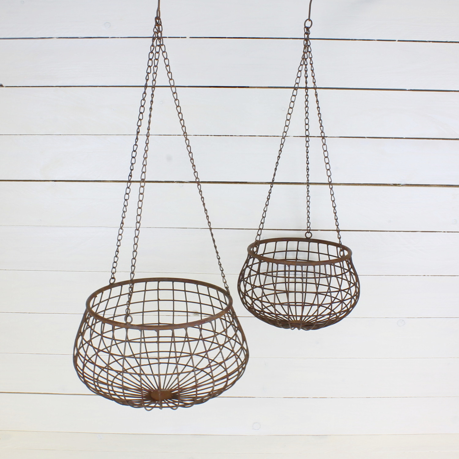 2er Set Hängekorb Blumenampel Pflanzen-Ampel Hänge-Etagere Küchenampel