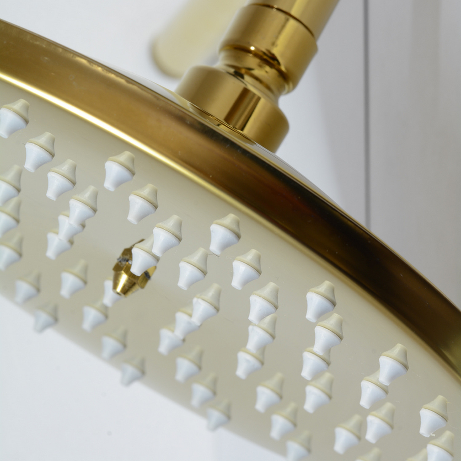 Details Zu Regenbrause Mit Wandarm Gold Rund Messing Regendusche Wand Ausleger Duschkopf