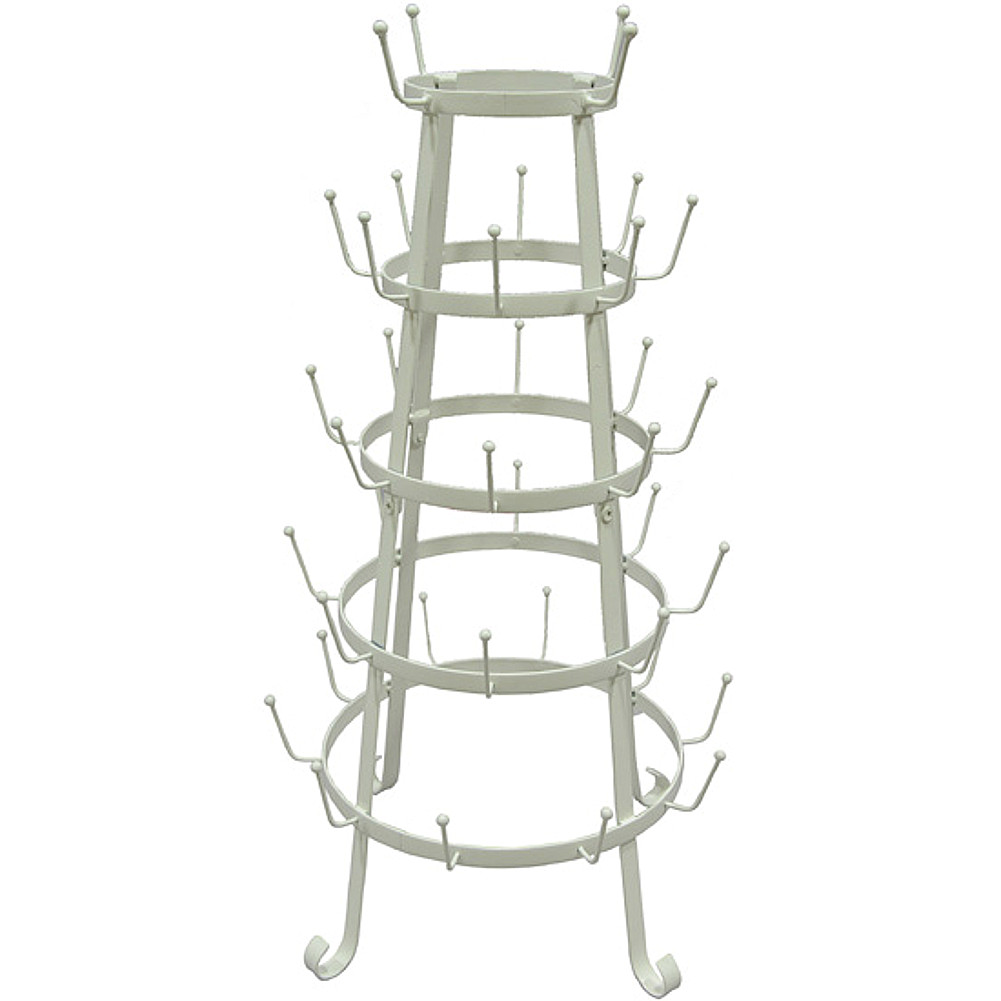 Tassenbaum Weiß Becher-Baum Tassen-Halter Aufbewahrungsständer